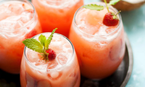 Strawberry Coconut Lemonade